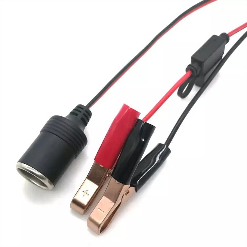 Универсальный 12 В автомобильный аккумулятор клемма к гнезду адаптер для кемпинга автомобильный аккумулятор насос адаптер питания разветвитель