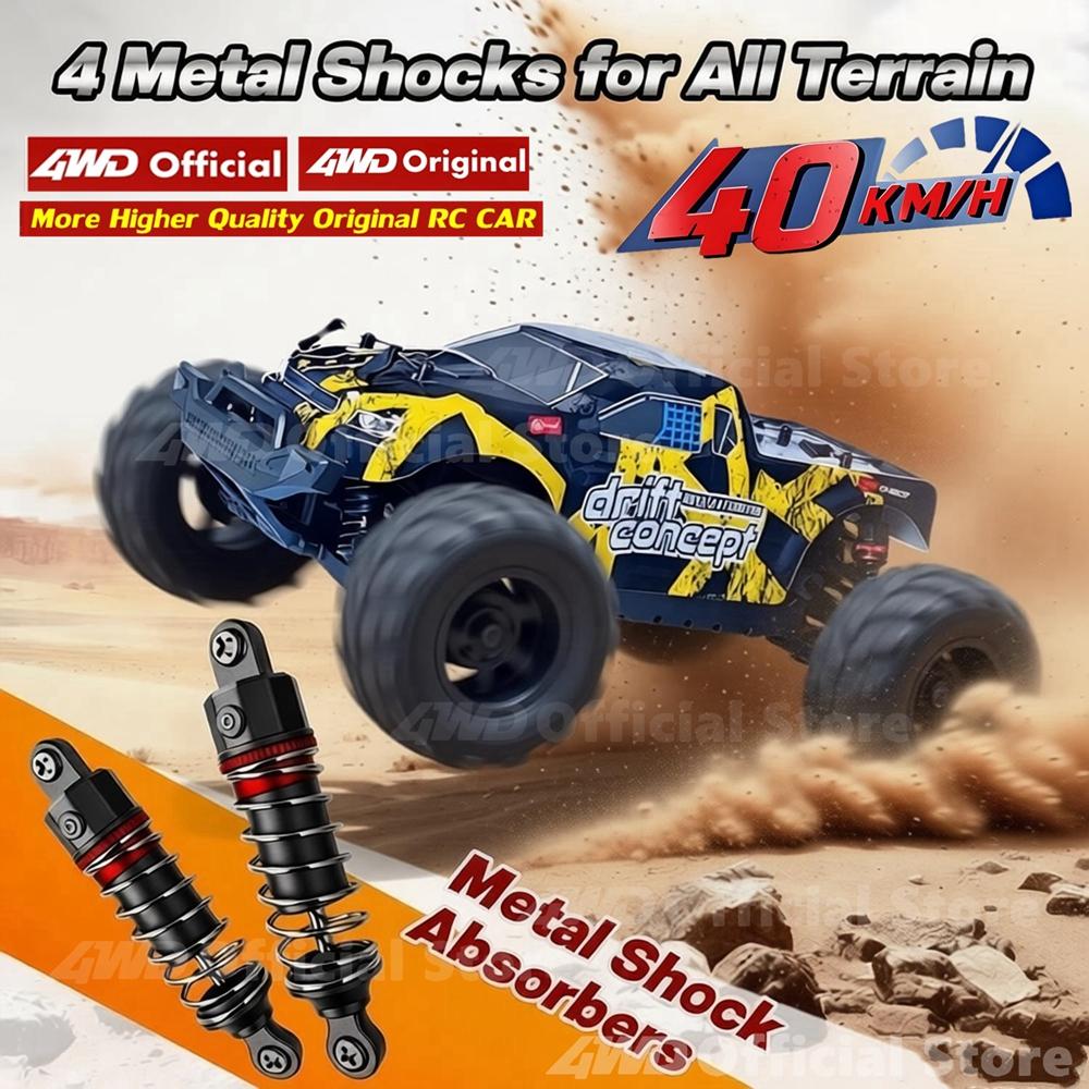 Радиоуправляемая машина 4x4 Внедорожник Монстр-трак Вседорожные RC-машины 40 км/ч Высокоскоростной 4WD Электромобиль Игрушка Подарок для Ребенка Взрослого