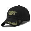 Повседневная бейсболка Snapback на открытом воздухе, летняя мужская темно-синяя камуфляжная хлопковая парусиновая бейсболка, шляпа от солнца