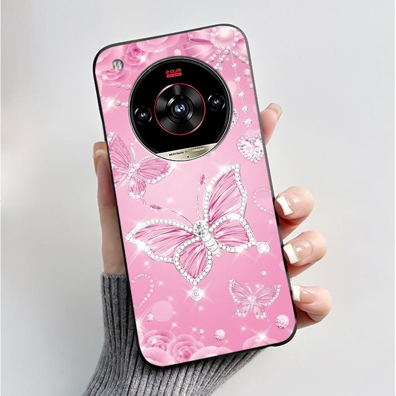 Печатный чехол для телефона для ZTE Nubia Focus 2 Ultra 5G Funda Capa Мягкий силиконовый черный корпус Чехол Милый Цветок Мультяшный корпус Coque