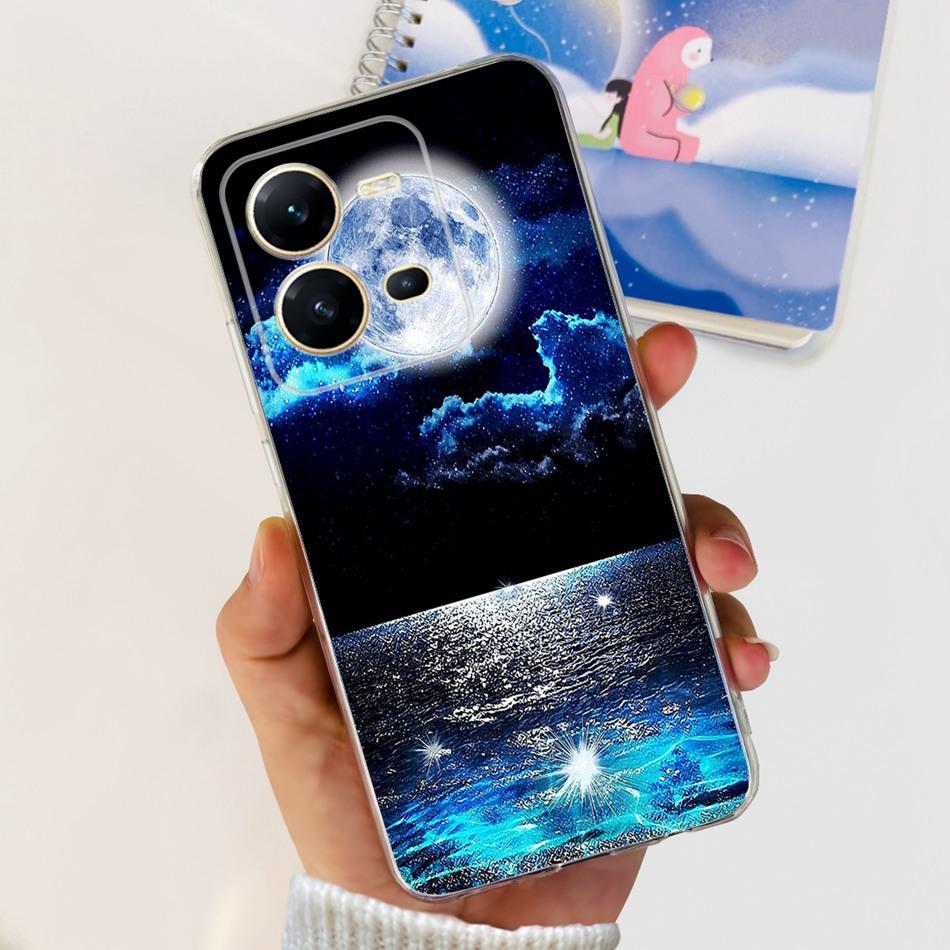 Чехол для Vivo V25 5G Vivo V25e 4G VivoV25 V 25 25E V2202 V2201 Модный Крутой Рисунок Мягкий Силикон ТПУ Чехлы для Телефона