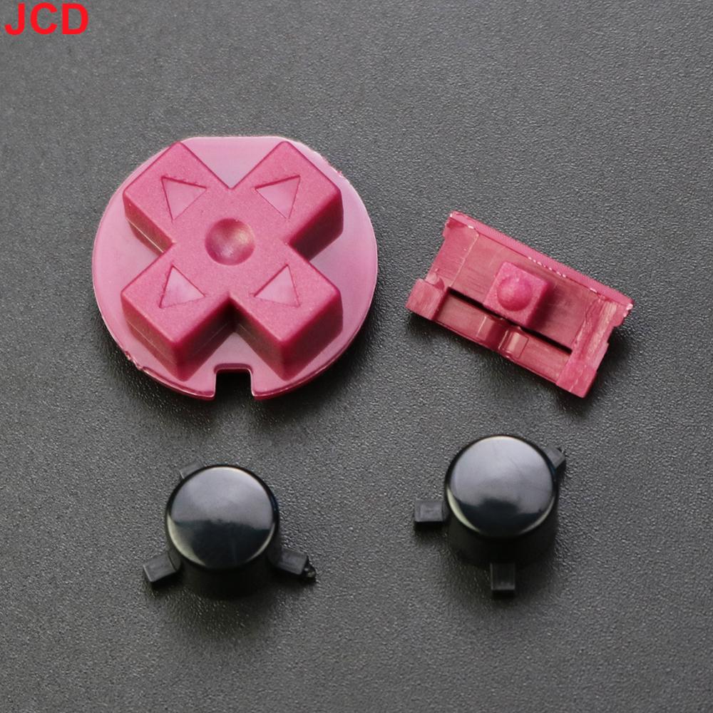 JCD 1 Set Colorful Replacement Buttons Set Replacement For Game boy GBP Console On Off Button A B Buttons D Pads Replace