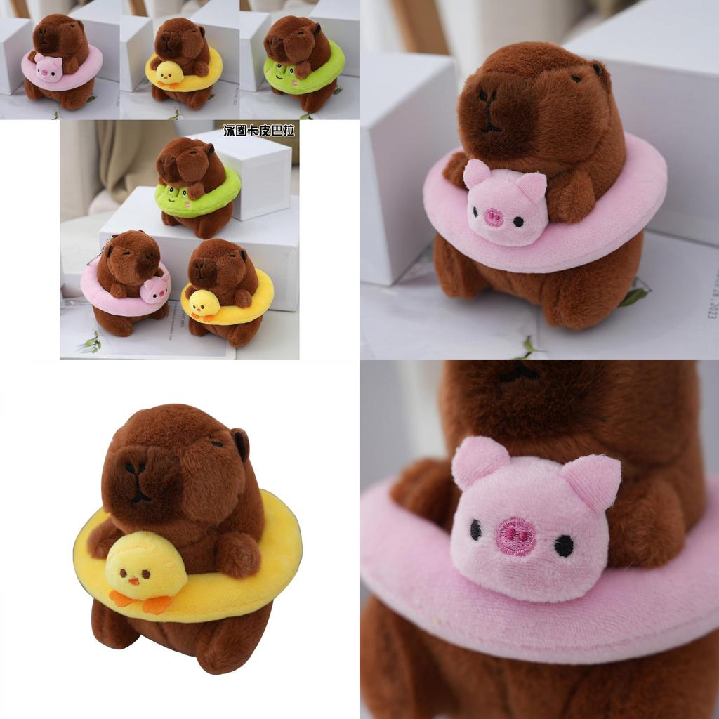 Очаровательная летняя капибара, плюшевая игрушка, мягкая подушка для объятий, подарок для девочек и детей