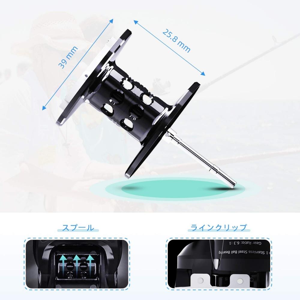 WATACHAMP Катушка Drop Shot Bait со светодиодным счетчиком, водонепроницаемая, со сменной шпулей большой емкости, для ловли на джиг, для ночной рыбалки в море E