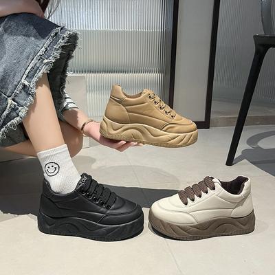 Весенние новые туфли Bread для студенток, модные универсальные туфли на платформе, повседневная обувь на весну и осень