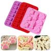Dog Paw Candy Cookies Bone Shape Cake Making Silicone Molds Chocolate Baking Mould Ice Cube Tray