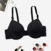 Women 2 Hooks Detachable Straps Brassiere Comfortable Breathable Bras with Wire Bow Bra BCD Cup - 9874