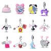 New 925 Silver Life Alarm Clock Clothing Sewing Machine Pendant Beads DIY Style Jewelry Accessories Bracelet Women's Jewelry Gift