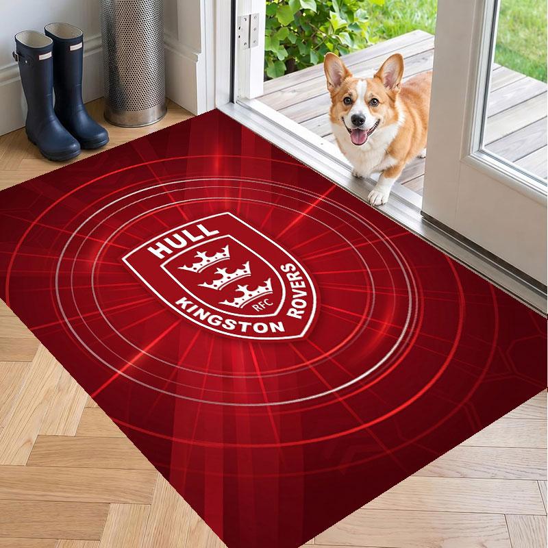 Soft Floor Carpet Hull KR Pattern Area Rug Decorative Mat For Home Room Decoration
