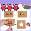 Пригласительная открытка «Игра в кальмара», раунд шесть, с яркой Pop It игрушкой-антистресс для снятия напряжения и сенсорной игры