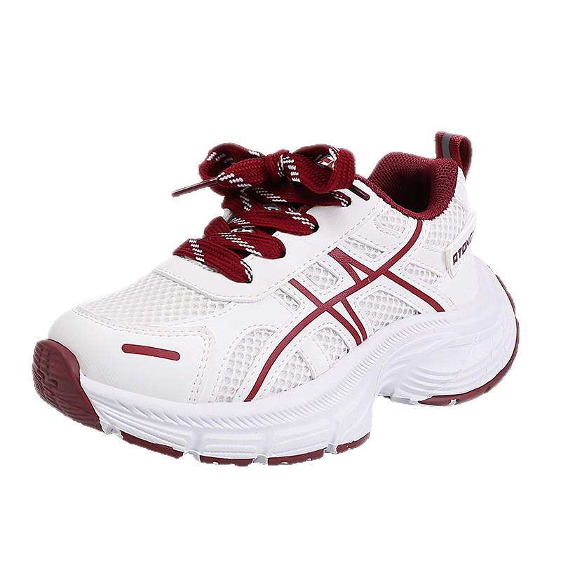 Детские кроссовки с крупной сеткой - Стиль Весна/Осень 2026, Универсальные и модные повседневные туфли для мальчиков и девочек младшего школьного возраста