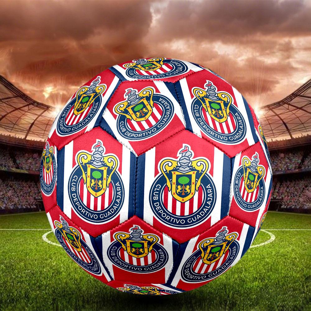 Футбольный мяч Club Deportivo Guadalajara, размер 5, стандартный для матчей и тренировок, идеальный подарок для футбольных фанатов