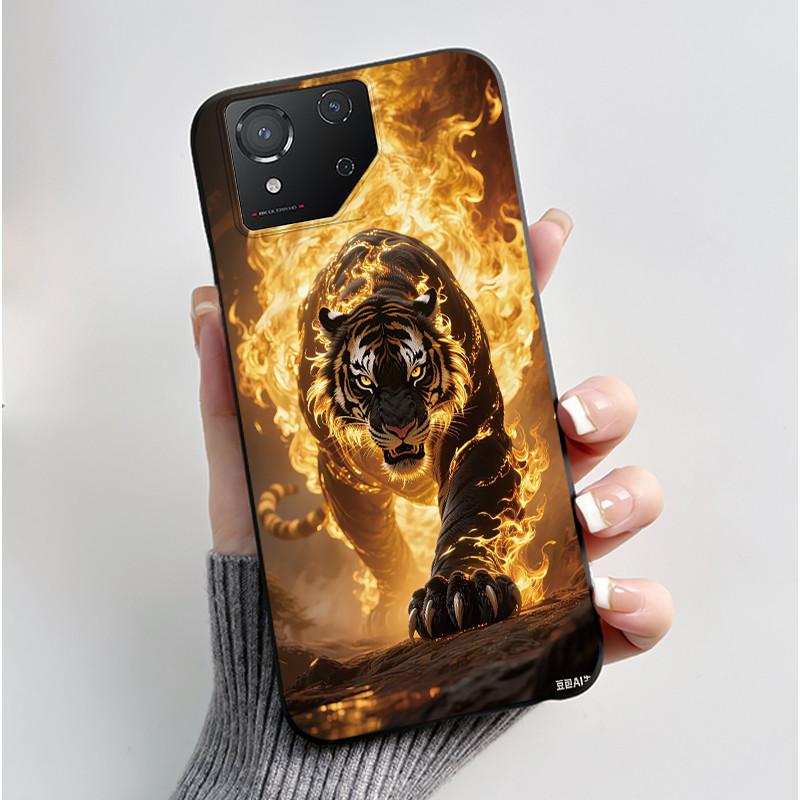 Чехол для Asus ROG Phone 8 Phone8 ROG8 Pro Чехол Роскошный Дракон Милый Крутой Мальчики Девочки Тонкий Черный Матовый Мягкий ТПУ Защитная Задняя Крышка