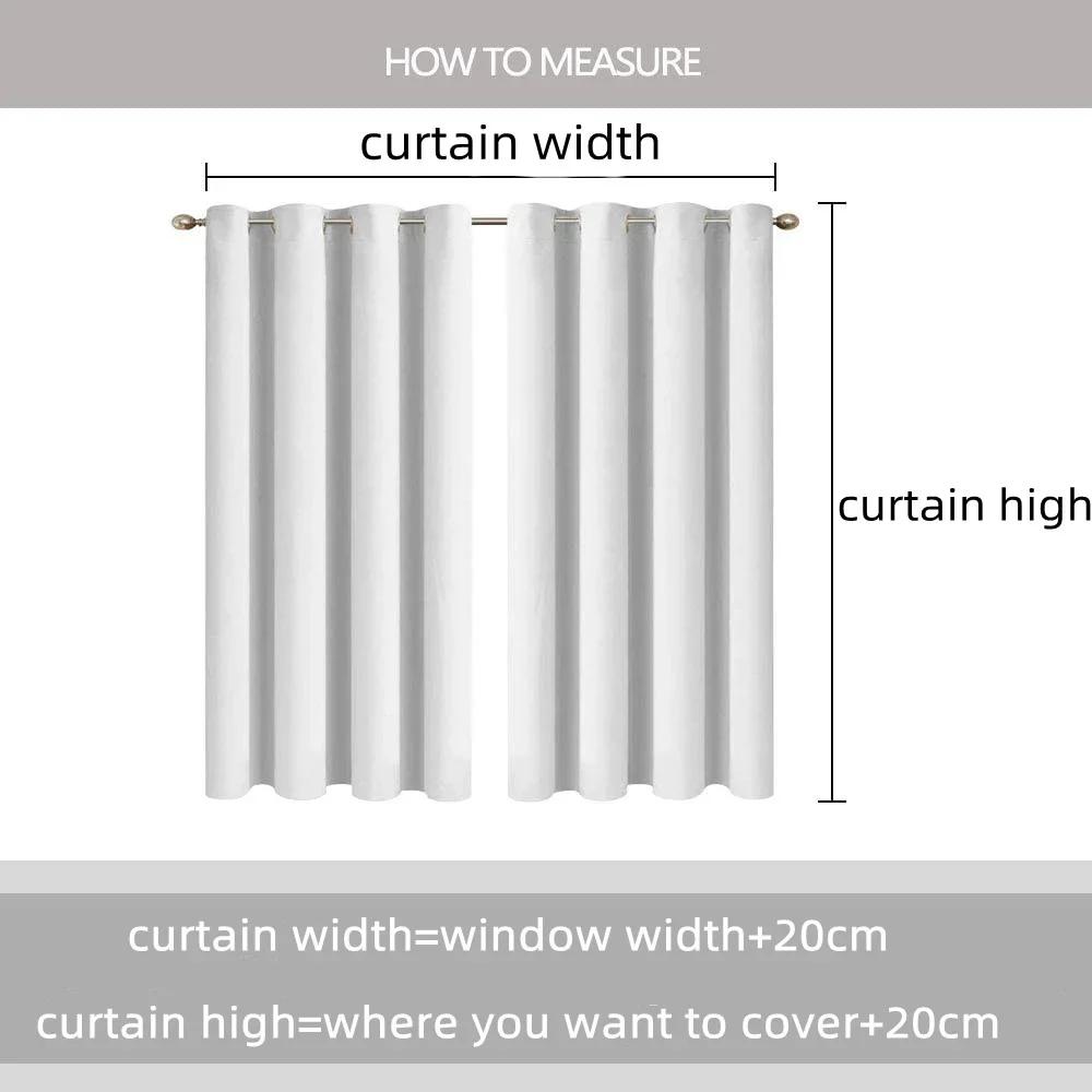 3D 2panels Blooming Roses Printed Curtain, For Bedroom Office Kitchen Living Room Study Home Decor