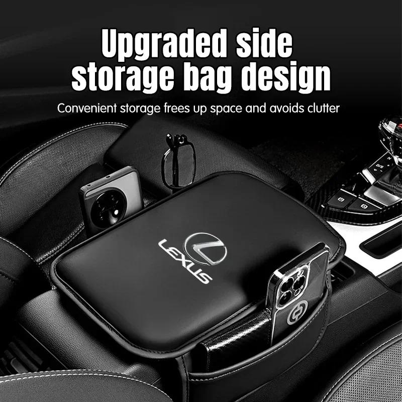EZQZ3 Car Armrest Box Pad Leather Armrest Mat Car Accessories For Lexus GX470 CT200H IS300H IS200 IS250 RX350 GX460 NX200 GS430 RX300