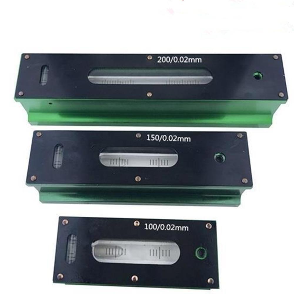 Новый 1 шт. Высокоточный 0,02 мм 100 мм/150 мм/200 мм промышленный механический брусковый уровень спиртовой уровень Инструмент Измерительный инструмент