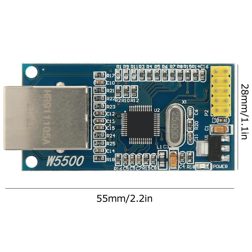 Аппаратный модуль Ethernet-сетей W5500/IP 51/STM32 для микроконтроллера с поддержкой автоматического реагирования