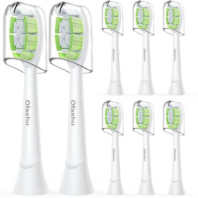 Ofashu Набор сменных щеток для электрической зубной щетки Philips Sonicare для удаления зубного налета и с гигиеническим колпачком для дома и путешествий, обычные зубные щетки, удаление, DiamondClean,