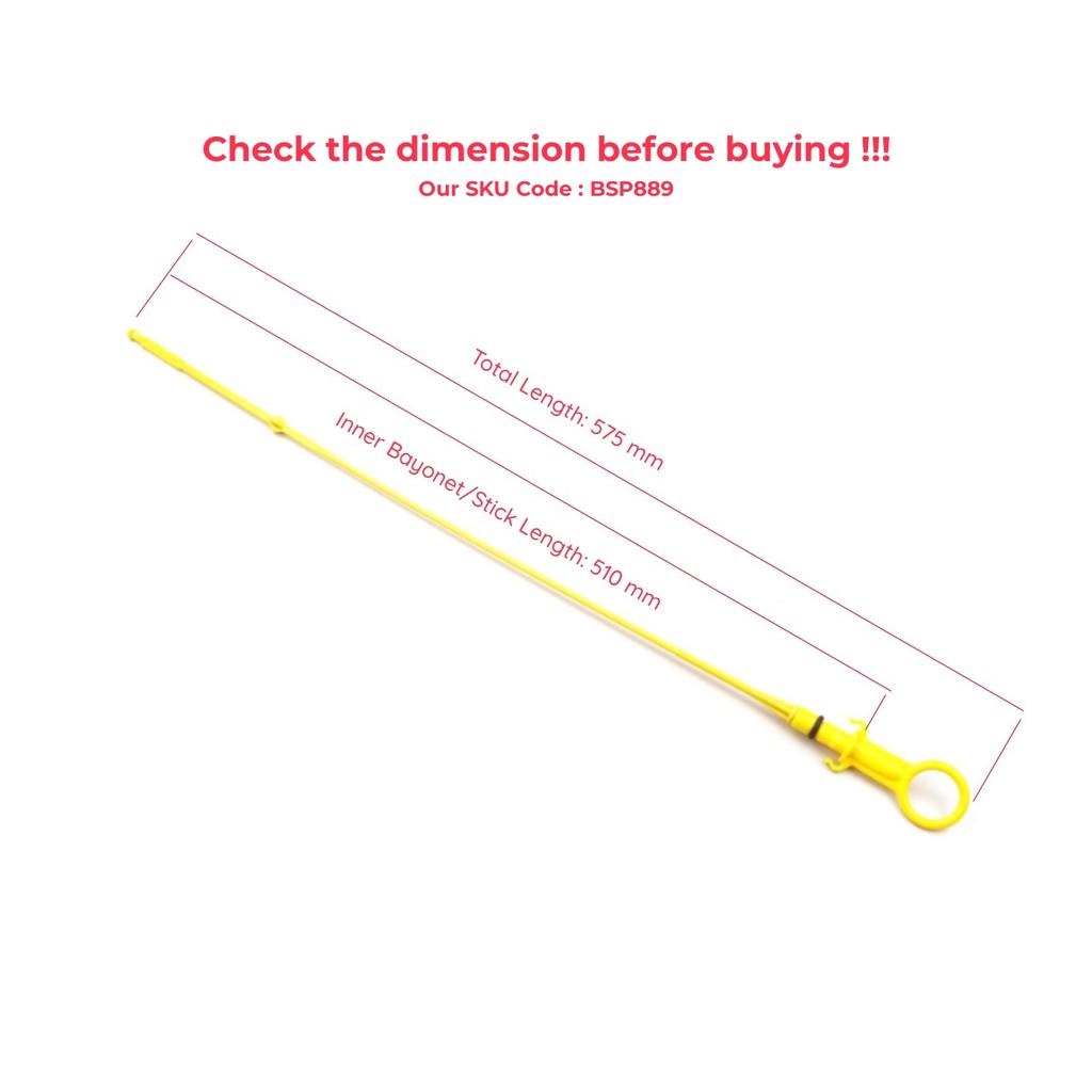 BSP889 Указатель уровня масла, щуп, 510 мм для двигателя Renault Megane Scenic Kangoo MK2 Clio 3 Modus 1.5 dCi 111400275R