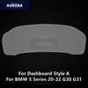 For BMW 5 Series 17-22 G30 G31 Dashboard,Navigation Screen Transparent TPU Protective Film Anti-scratch Repair Film Accessories
