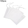 100pcs White Non-woven Empty Teabags String Filter Paper Herb Loose Tea Bag