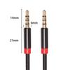 3.5mm Plug Copper Cable Headphone Car PVC Audio MP3 Aux Extension Cable Wire