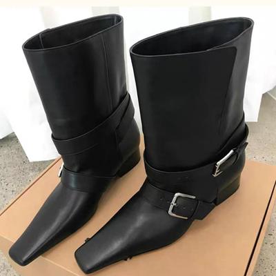 Женские ботильоны с острым носком, дизайнерская обувь на каблуке, платье, готические ботинки челси, 2025, зимние, повседневные, женские ботинки