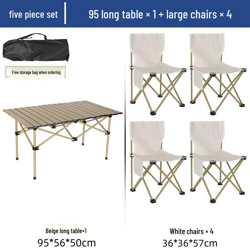 ZISIZ Outdoor Folding Picnic Table Set