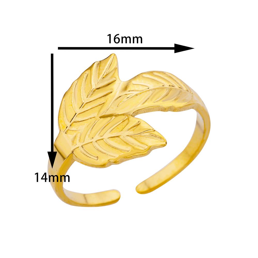 Stainless Steel Heart Geometric Hydraulic Ring for Women