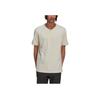Adidas Originals Trefoil Solid Logo Patch Crew Neck Short Sleeve T-Shirt Men Tops Off-White HK2786