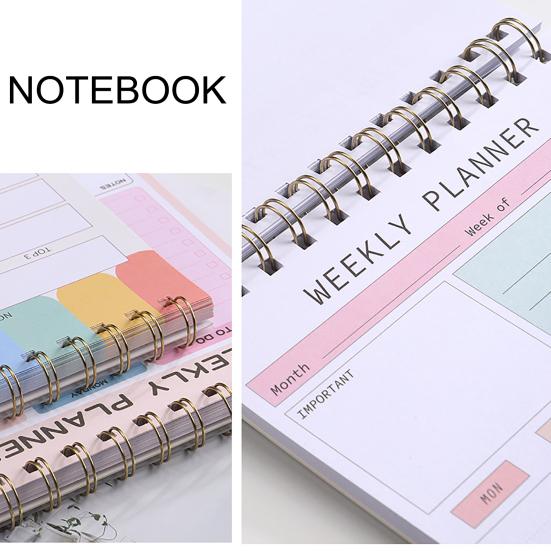 Блокнот на английском языке, блокнот-планировщик на неделю с постановкой целей, ежедневный блокнот для школьного офиса, дома