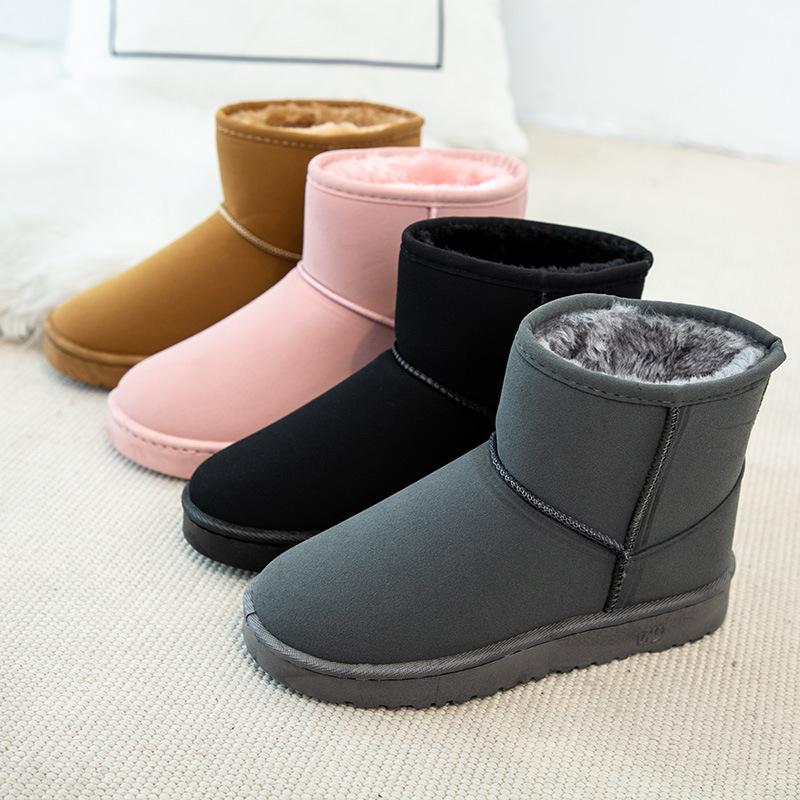 2025 Children's 2025 Autumn and Winter Anti-water Ingress Short Snow Boots Women's Low Boots Couple Boots Short Boots Parent-child Non-slip