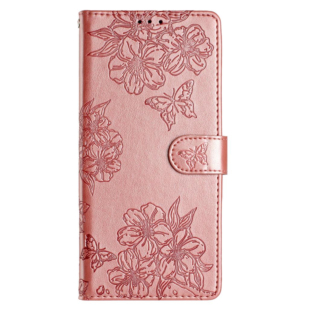 Чехол для Xiaomi Redmi Note 13 Pro 5G/Poco X6 5G с рисунком бабочки и цветка, кошелек из ПУ кожи, откидная крышка для телефона