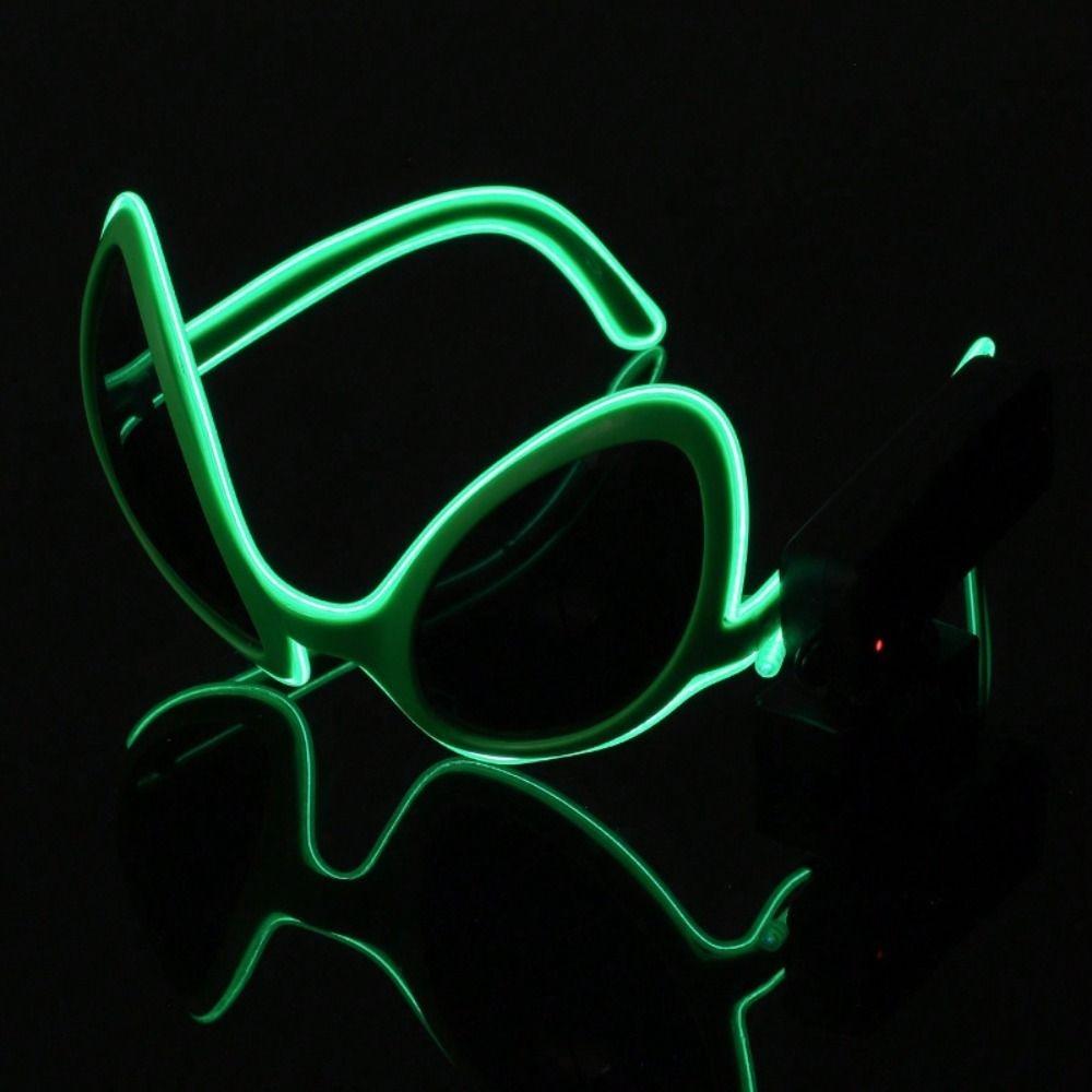 Weird Design Glow In The Dark Sunglasses Flashing LED Halloween Cosplay Eyewear Photo Booth Prop