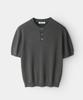 Мужская футболка-henley с коротким рукавом и фактурной вязкой INDUST_4 цвета