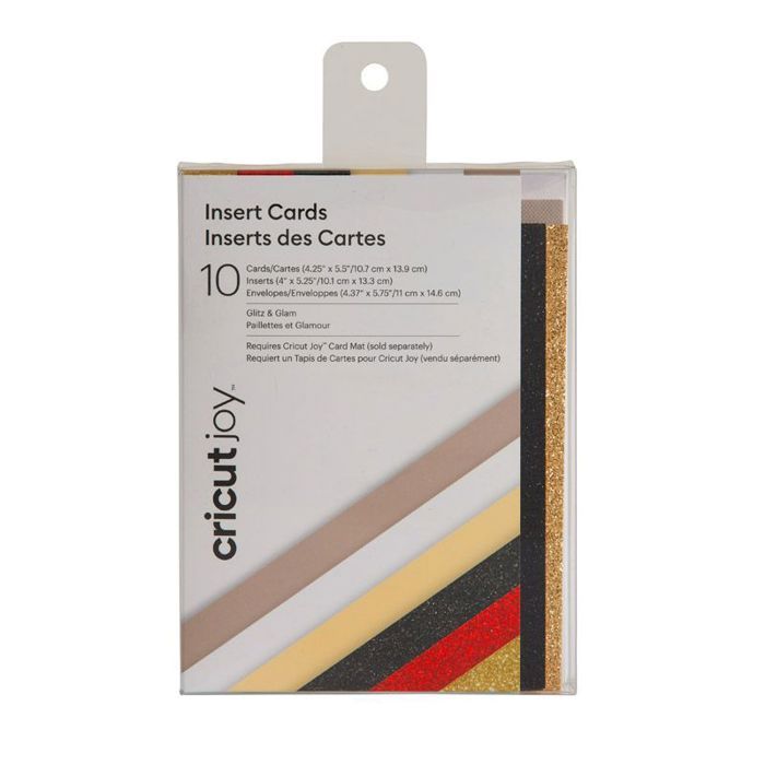 Double Cards with Inserts - Cricut - Joy - 12 Pieces - 10.7 Cm X 13.9 Cm - 3D Effect