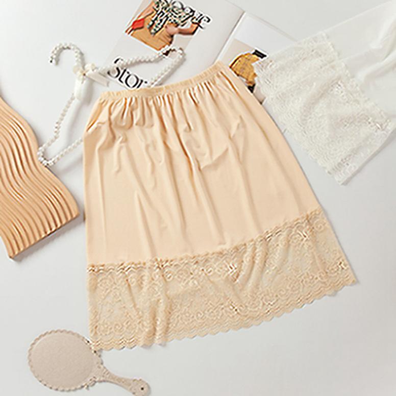 Женская нижняя юбка средней длины, кружевная непроницаемая внутренняя юбка Hanfu