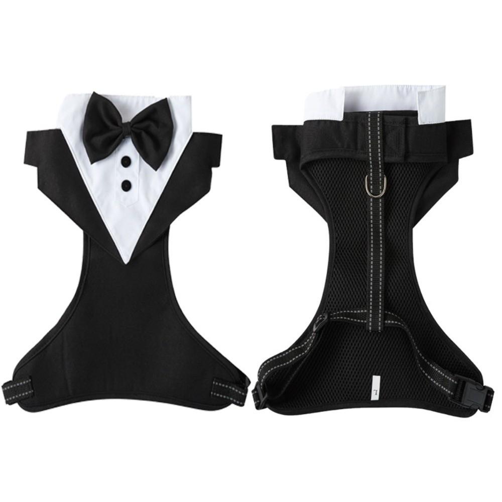 Breathable Dog Tuxedo Kit Polyester Pet Vest Harness New Pet Engagement Costume Pet Supplies