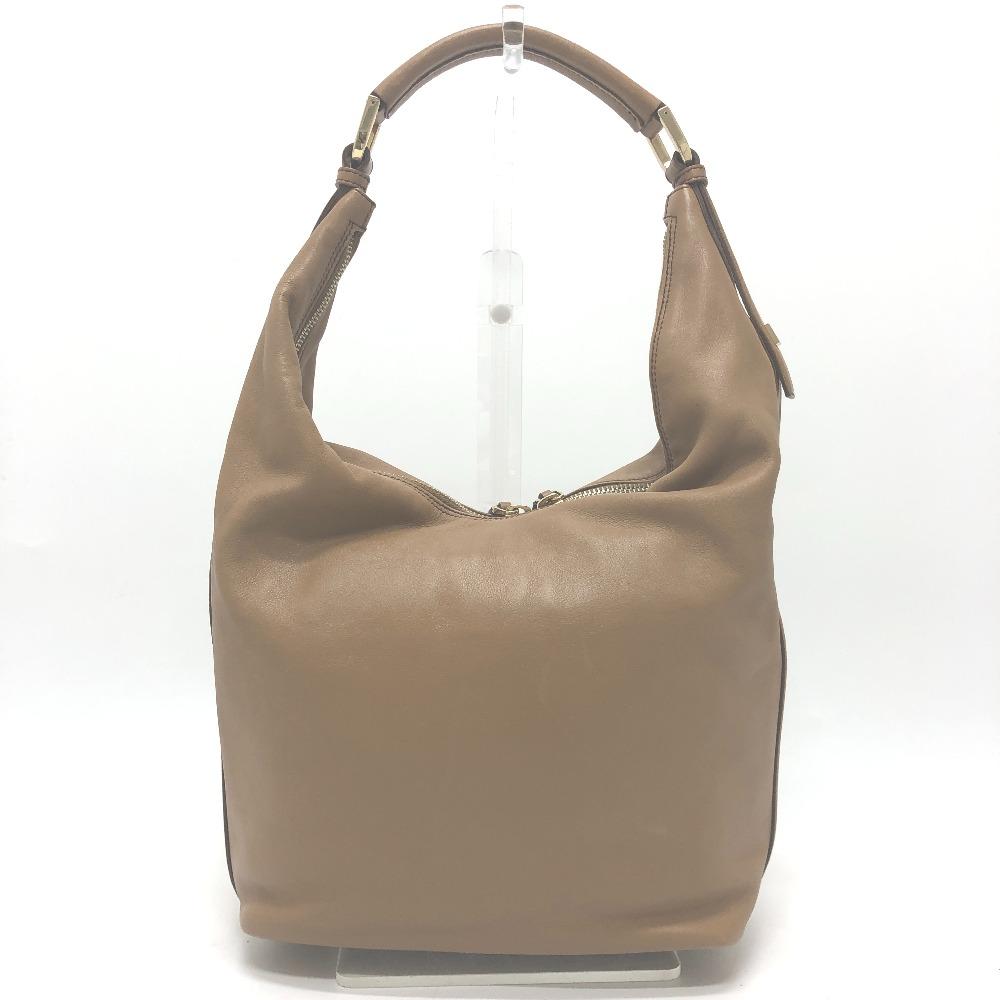 GUCCI 001-4288 logo One-shoulder bag Shoulder Bag Leather Brown