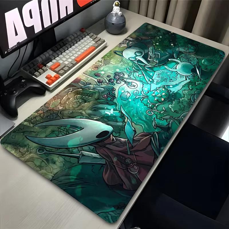 Mouse Pad Laptop Kawaii Gaming Accessories Mousepad Computer Game Hollow Knight Keyboard Rug Office PC Anime Extended Desk Mat