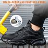Черно-белая рабочая обувь, мужские и женские рабочие кроссовки, дышащая мужская спортивная защитная обувь с защитой от проколов, защитная обувь унисекс со стальным носком