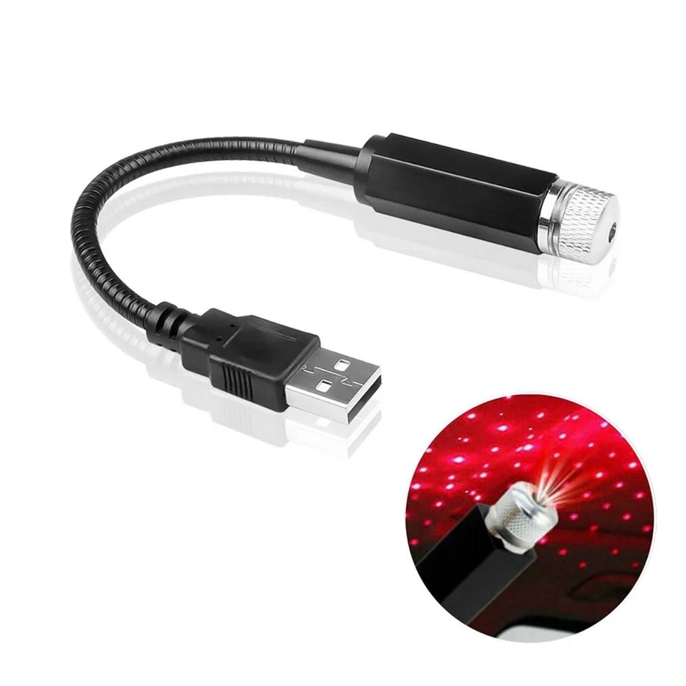 5V USB LED Starry Night Light Romantic Galaxy Starry Night Projector Ambient Light Plug and Play Car Canopy Room Ceiling Decor