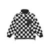 Vans Куртка-флис Шерпа в клетку Черно-белая Унисекс VN00091BBSU