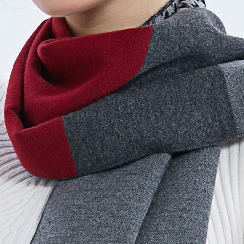 Aisyalan A-D3011 Plaid Bamboo Fiber Scarf