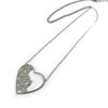 Les Trésors De Lily [N3366] - Серебряное стальное колье «Love» - 26x25 мм