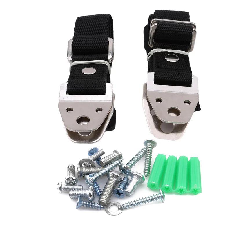 2pcs/Pack Baby Safety Anti-Tip Straps For Flat TV And Furniture Wall Strap Child Lock Protection From Children Products