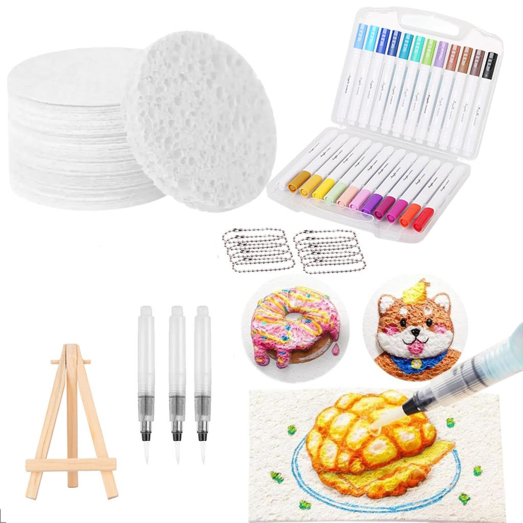 Краска, Губка для 3D-рисования на холсте, Набор для рисования текстур с рисунком попкорна, Кисть для рисования пузырьками своими руками, Художественные принадлежности 5 мл