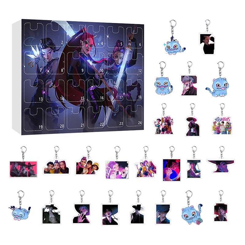 Календарь Адвента для охотников, Календарь обратного отсчета в виде брелока с 24 игрушками-брелоками, подарки, украшения, календарь Адвента