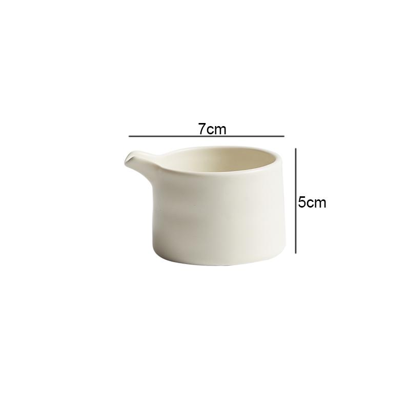 Керамическая тарелка для приправ, соусница, чашка для молока и кофе, 7 см, супница, креативная посуда для ресторана и отеля, однотонные тарелки для соуса