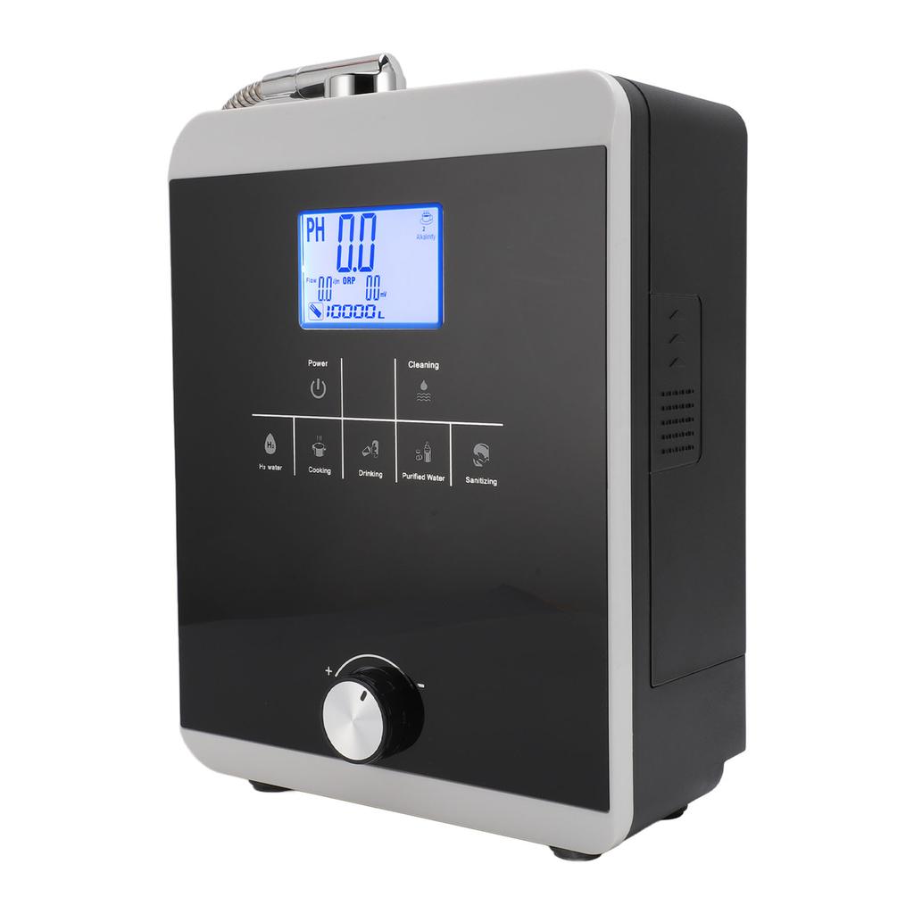 Alkaline Water Ionizer Machine 5 Settings 3.8 Inch Color LCD Display Hydrogen Rich Generator Wall